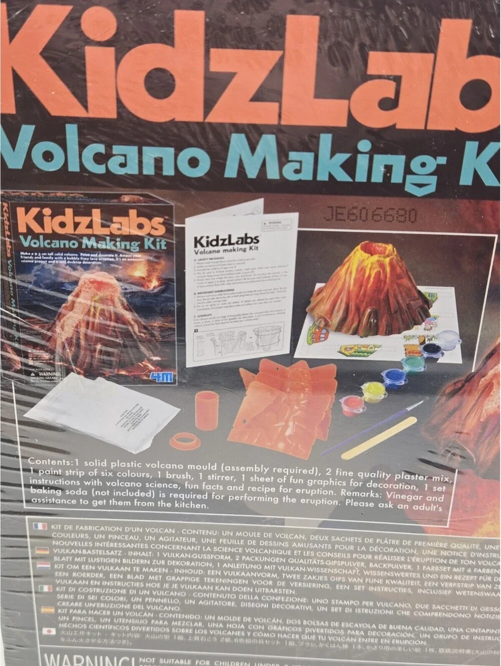 4M KidzLabs Volcano Making Kit - DIY Geology Chemistry Lab STEM
